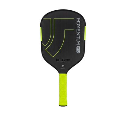 Uniturn T700 Raw Carbon Fiber Pickleball Paddle with Silicone Comfort Grip - Momentum PRO Green Series