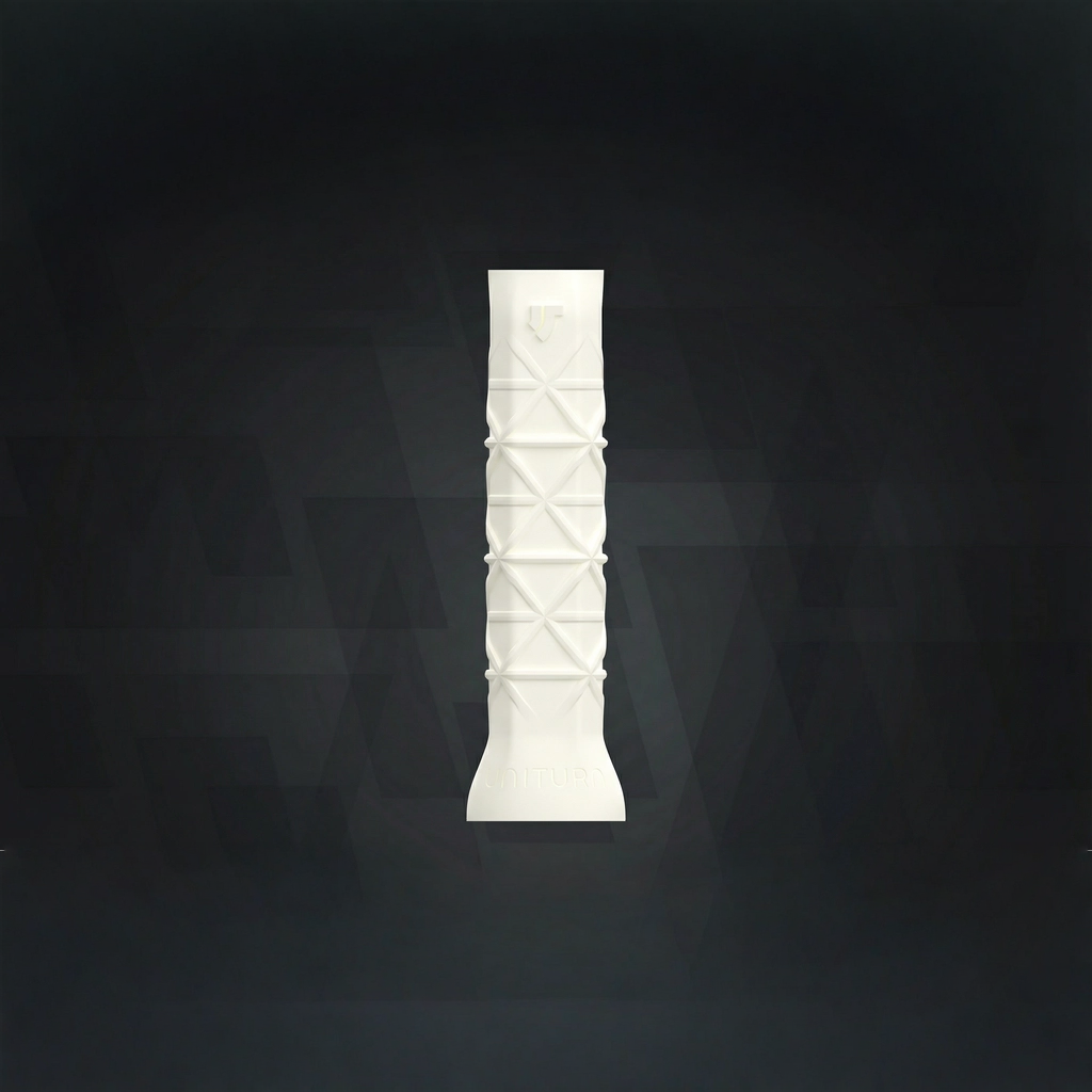 UNITURN Silicone Pickleball Paddle Grip - Non-Slip Ergonomic Replacement Grip for Experienced & Pro Players, 14cm Length - White