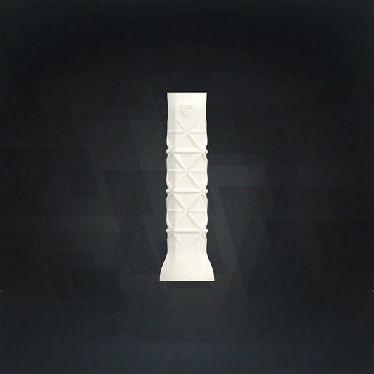 UNITURN Silicone Pickleball Paddle Grip - Non-Slip Ergonomic Replacement Grip for Experienced & Pro Players, 14cm Length - White