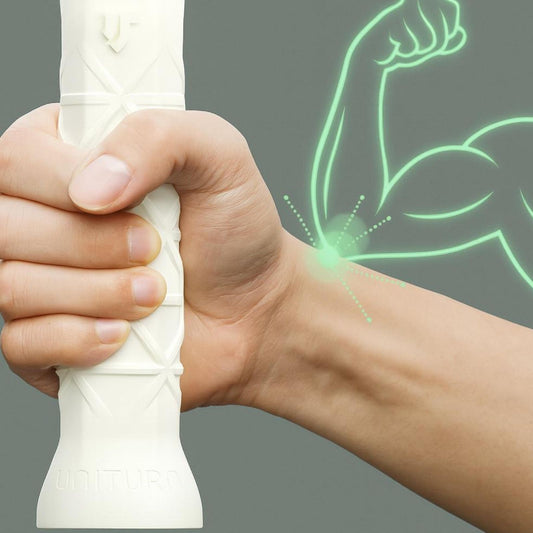 UNITURN Silicone Pickleball Paddle Grip - Non-Slip Ergonomic Replacement Grip for Experienced & Pro Players, 14cm Length - White