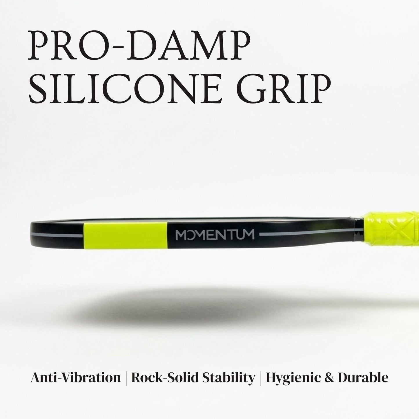 Uniturn T700 Raw Carbon Fiber Pickleball Paddle with Silicone Comfort Grip - Momentum PRO Green Series
