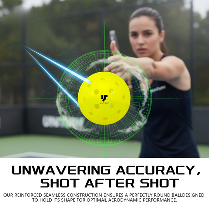 UNITURN Pro Performance Pickleballs: Max Durability, True Flight, 40-Hole Outdoor