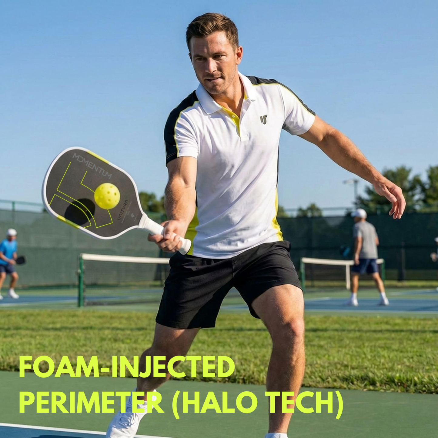 Uniturn Pickleball Paddle | T700 Raw Carbon Fiber | 16mm Control Core - Momentum Series