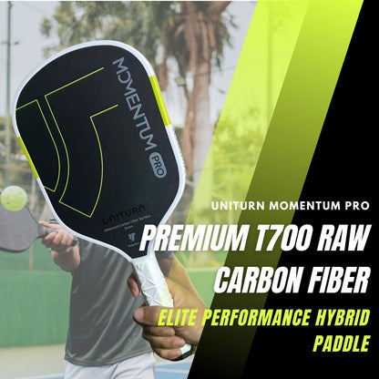 Uniturn Momentum PRO | T700 Raw Carbon Fiber Paddle with Silicone Comfort Grip - Pink Series